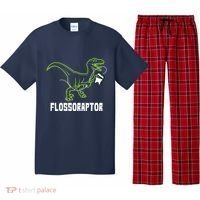 Flossoraptor Dinosaur Funny Pediatric Dentist Pajama Set thumb 0