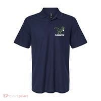 Flossoraptor Dinosaur Funny Pediatric Dentist Polo thumb 0