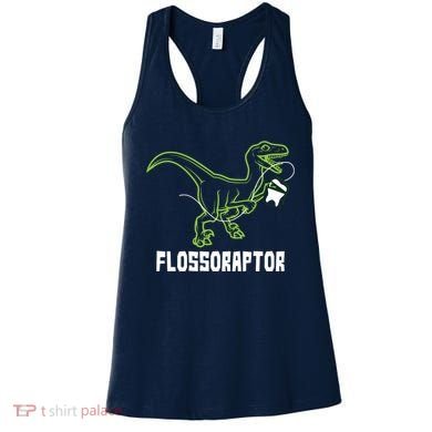 Flossoraptor Dinosaur Funny Pediatric Dentist Women's Tank Top
