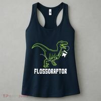 Flossoraptor Dinosaur Funny Pediatric Dentist Women's Tank Top thumb 3