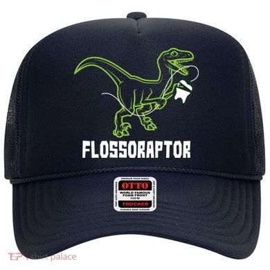 Flossoraptor Dinosaur Funny Pediatric Dentist Hat