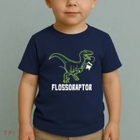 Flossoraptor Dinosaur Funny Pediatric Dentist Toddler T-Shirt thumb 2