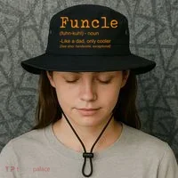 FUNCLE Definition Funny Joke Gift For Uncle Bucket Hat thumb 3