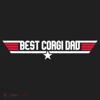 Father's Day Funny Dog Father 80s Best Corgi Dad Beanie thumb 2
