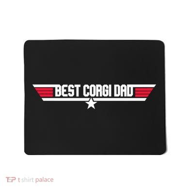 Father's Day Funny Dog Father 80s Best Corgi Dad Mousepad