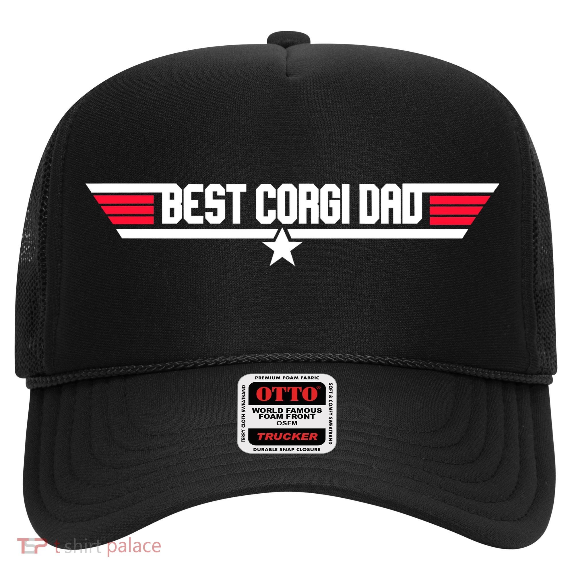 Father's Day Funny Dog Father 80s Best Corgi Dad Hat