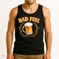 Funny Dad Fuel Beer Lover Tank Top thumb 3
