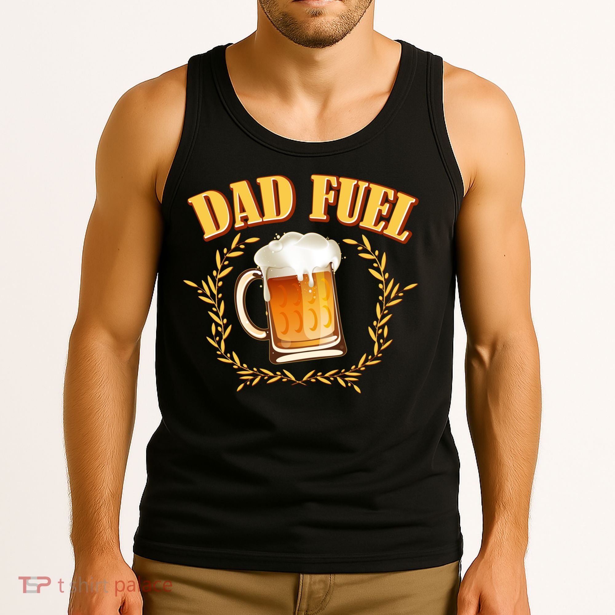 Funny Dad Fuel Beer Lover Tank Top