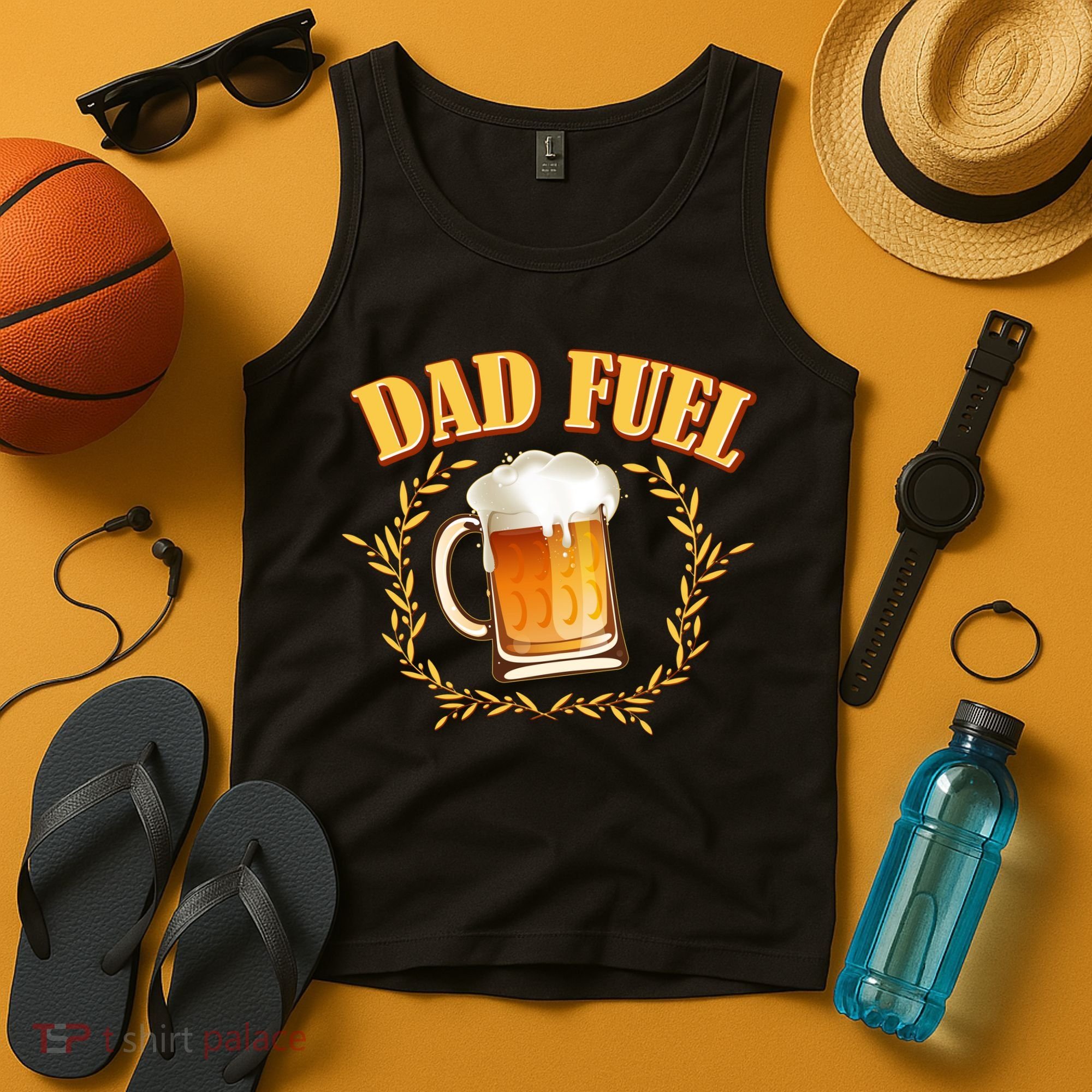 Funny Dad Fuel Beer Lover Tank Top