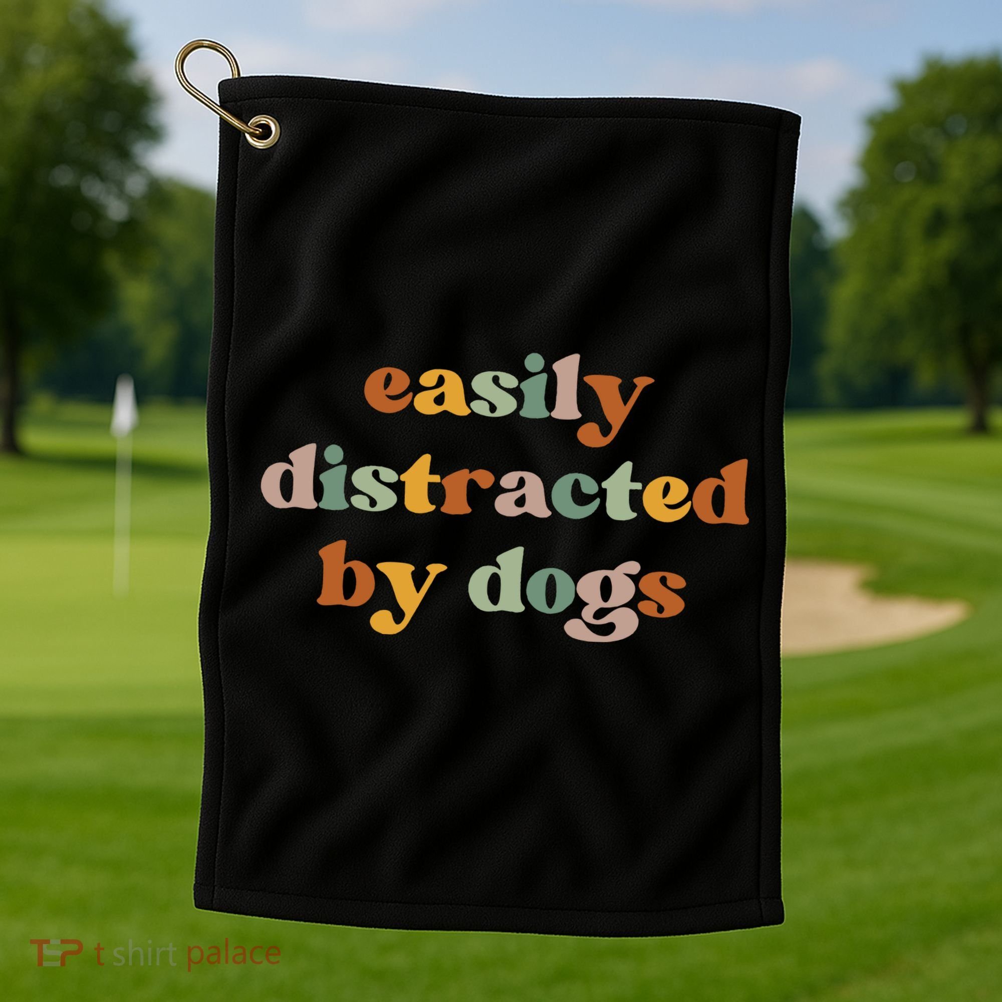 Funny Dog Golf Towel