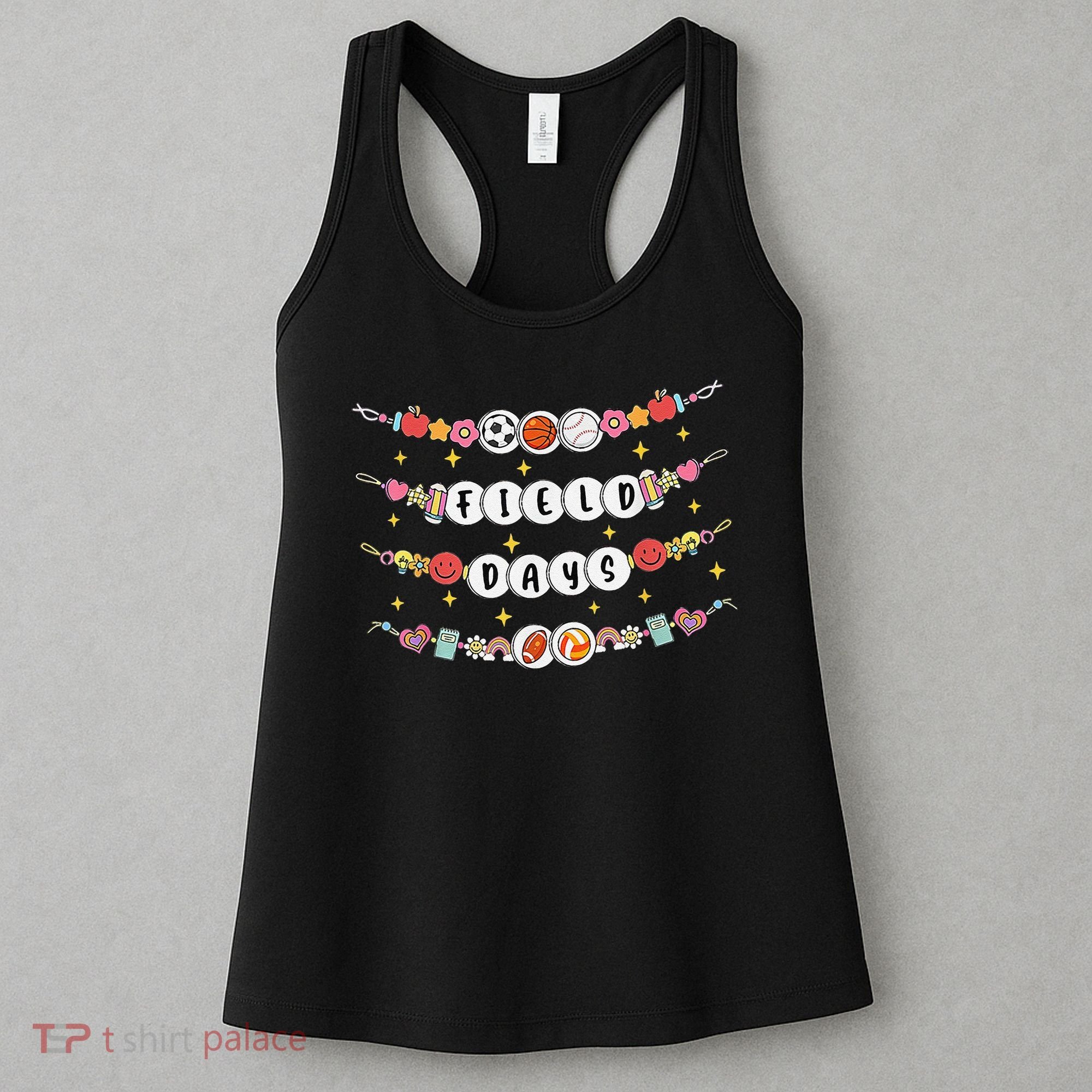 Field Day Funny Game Day Friendship Bracelets Women's Tank Top