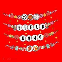 Field Day Funny Game Day Friendship Bracelets Santa Hat thumb 1
