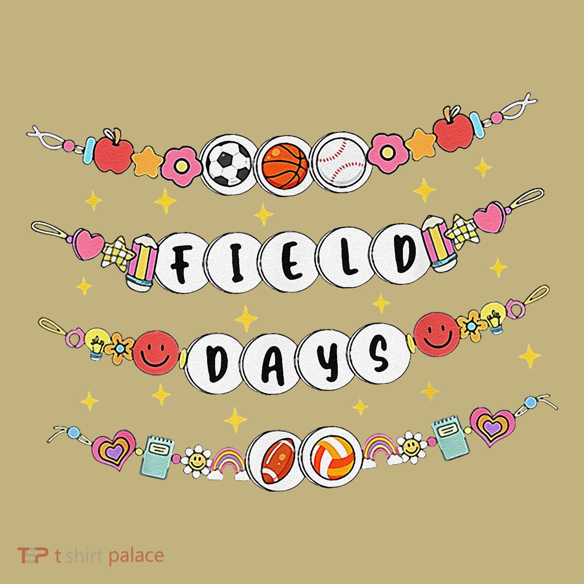 Field Day Funny Game Day Friendship Bracelets T-Shirt