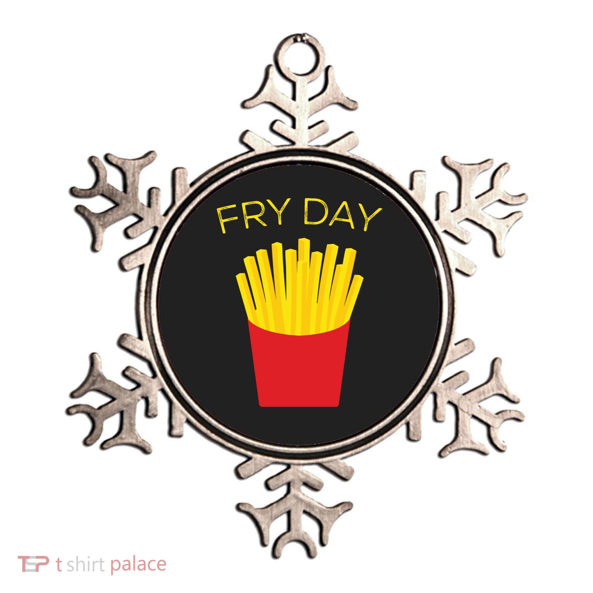 Fry Day French Fries Tgif Thank God It's Friday Gift Ornament