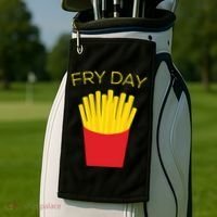 Fry Day French Fries Tgif Thank God It's Friday Gift Golf Towel thumb 2