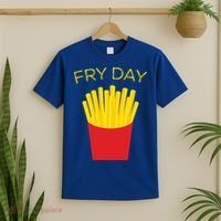 Fry Day French Fries Tgif Thank God It's Friday Gift T-Shirt thumb 2