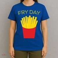 Fry Day French Fries Tgif Thank God It's Friday Gift T-Shirt thumb 4