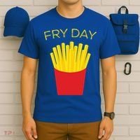 Fry Day French Fries Tgif Thank God It's Friday Gift T-Shirt thumb 6