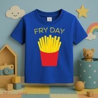 Fry Day French Fries Tgif Thank God It's Friday Gift Toddler T-Shirt thumb 3