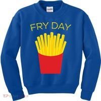 Fry Day French Fries Tgif Thank God It's Friday Gift Kids Sweatshirt thumb 0