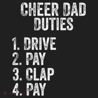 Fathers Day Funny Cheer Dad Duties Drive Pay Clap Women's Sweatshirt thumb 2