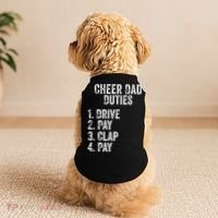 Fathers Day Funny Cheer Dad Duties Drive Pay Clap Doggie Tank thumb 2