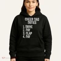 Fathers Day Funny Cheer Dad Duties Drive Pay Clap Hoodie thumb 5