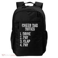 Fathers Day Funny Cheer Dad Duties Drive Pay Clap Backpack thumb 0