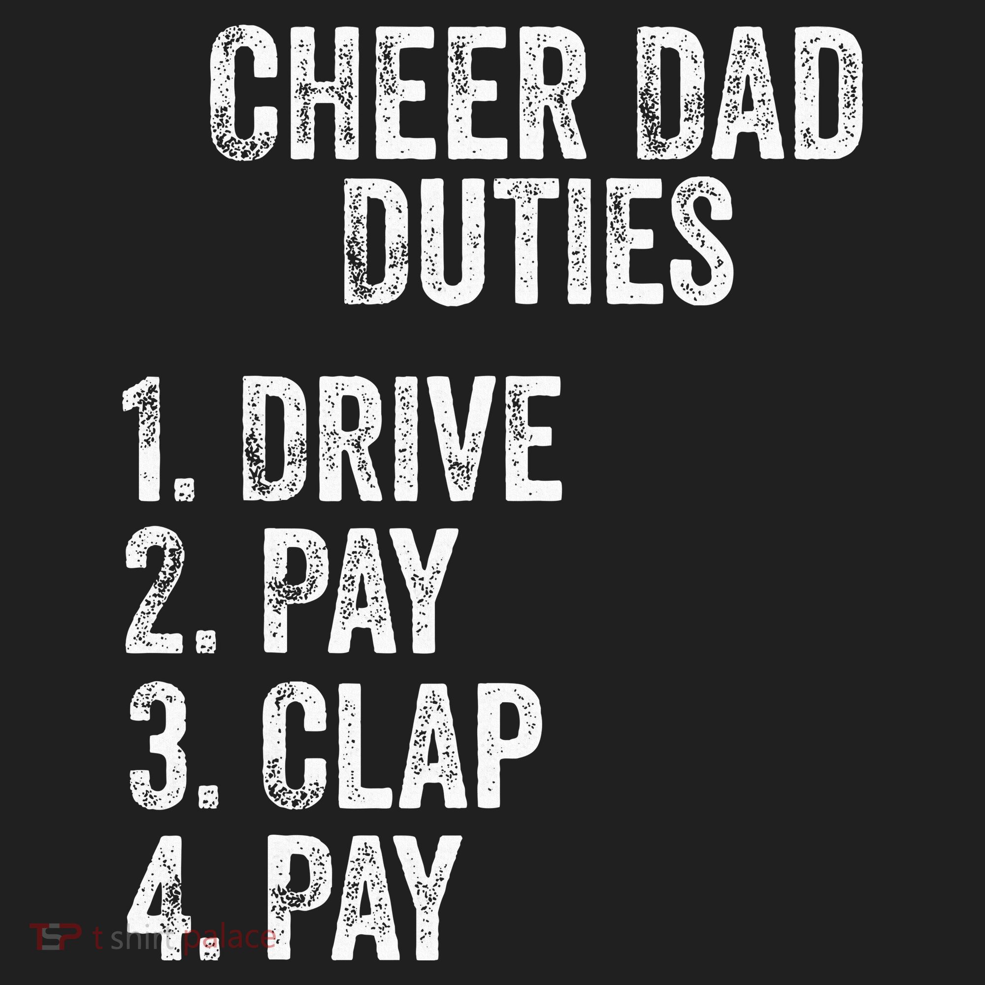 Fathers Day Funny Cheer Dad Duties Drive Pay Clap Beanie