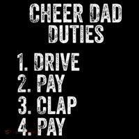 Fathers Day Funny Cheer Dad Duties Drive Pay Clap Women's Tank Top thumb 5