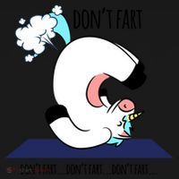 Funny Don't Fart Unicorn Doing Yoga Workout Pose Gift Bucket Hat thumb 4
