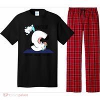 Funny Don't Fart Unicorn Doing Yoga Workout Pose Gift Pajama Set thumb 0