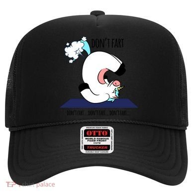 Funny Don't Fart Unicorn Doing Yoga Workout Pose Gift Hat