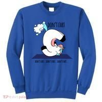 Funny Don't Fart Unicorn Doing Yoga Workout Pose Gift Sweatshirt thumb 0
