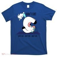 Funny Don't Fart Unicorn Doing Yoga Workout Pose Gift T-Shirt thumb 0