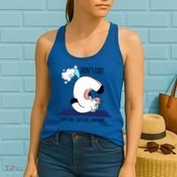 Funny Don't Fart Unicorn Doing Yoga Workout Pose Gift Women's Tank Top thumb 2