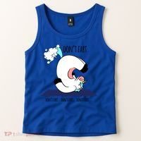 Funny Don't Fart Unicorn Doing Yoga Workout Pose Gift Tank Top thumb 2