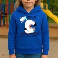 Funny Don't Fart Unicorn Doing Yoga Workout Pose Gift Kids Hoodie thumb 3