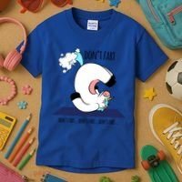 Funny Don't Fart Unicorn Doing Yoga Workout Pose Gift Kids T-Shirt thumb 3