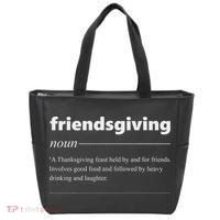 Friendsgiving Definition Funny Friendsgiving Gift Tote Bag thumb 0