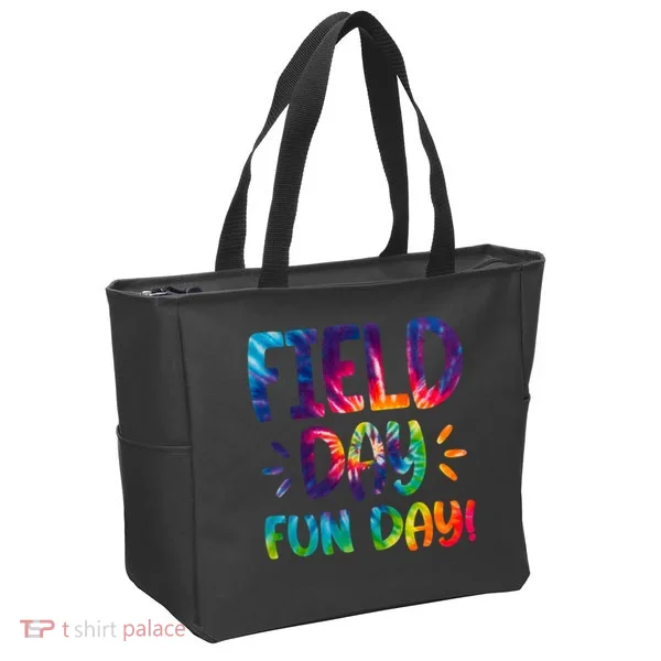 Field Day Fun Day Colorful Tie Dye Tote Bag