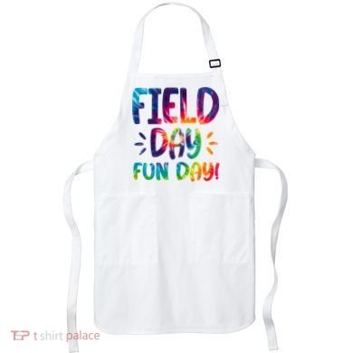 Field Day Fun Day Colorful Tie Dye Apron