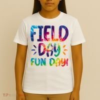 Field Day Fun Day Colorful Tie Dye T-Shirt thumb 4