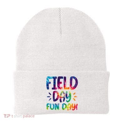 Field Day Fun Day Colorful Tie Dye Beanie