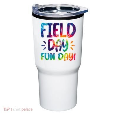 Field Day Fun Day Colorful Tie Dye Tumbler
