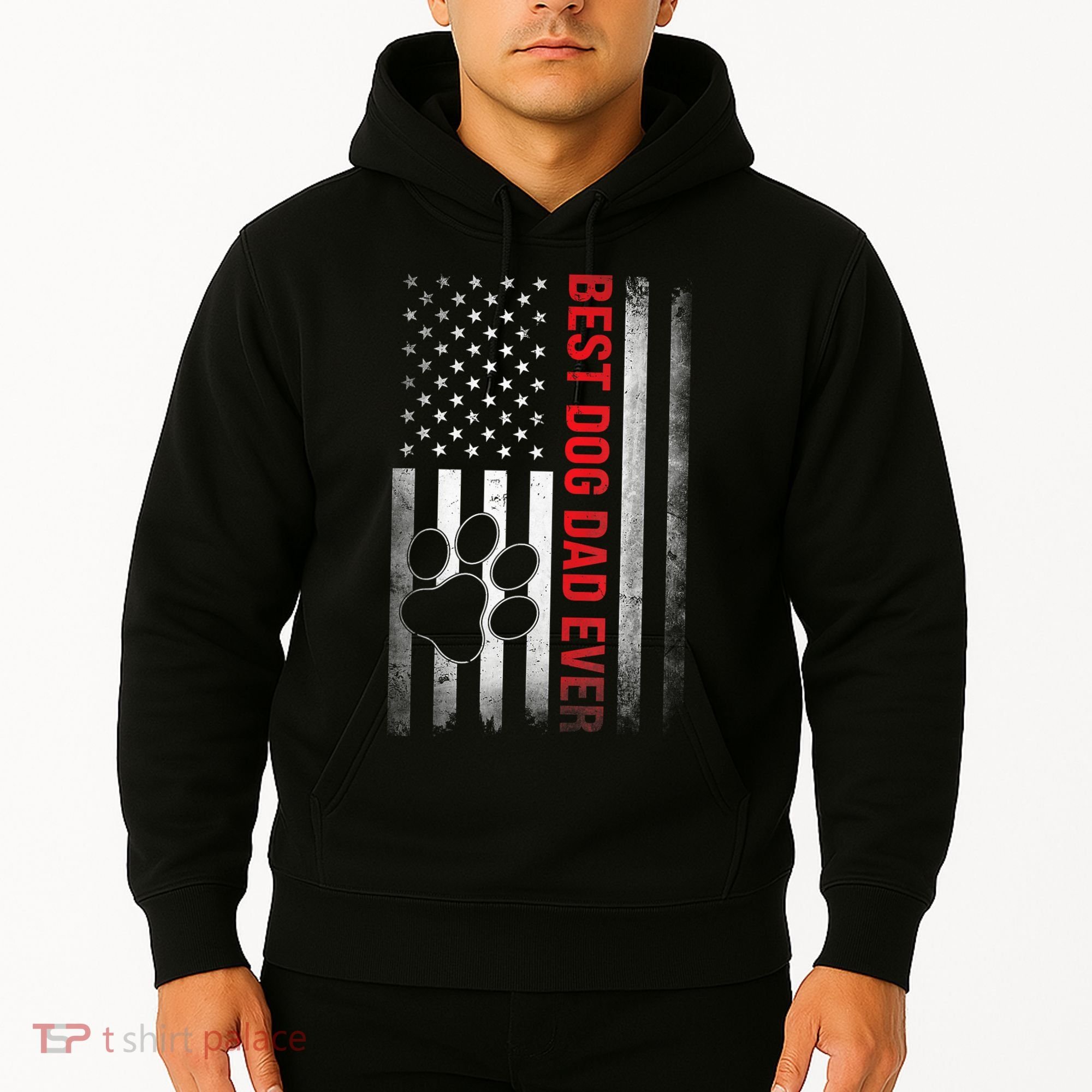 Funny Dad Fathers Day Dog Dad Best Fathers Day Gift Hoodie