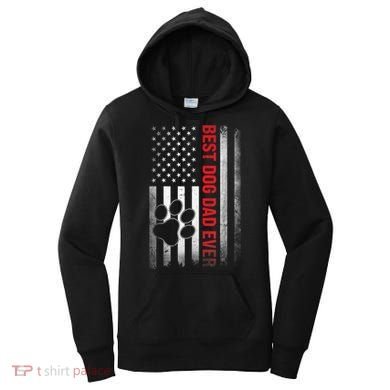 Funny Dad Fathers Day Dog Dad Best Fathers Day Gift Women's Hoodie