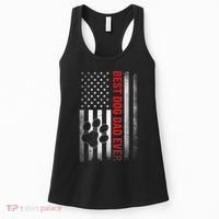 Funny Dad Fathers Day Dog Dad Best Fathers Day Gift Women's Tank Top thumb 0