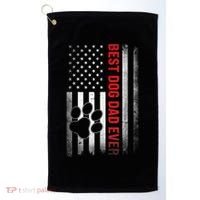 Funny Dad Fathers Day Dog Dad Best Fathers Day Gift Golf Towel thumb 0