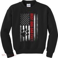 Funny Dad Fathers Day Dog Dad Best Fathers Day Gift Kids Sweatshirt thumb 0